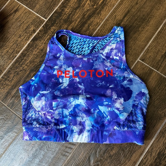 Peloton Blue Moves high neck bra size M - Picture 2 of 5